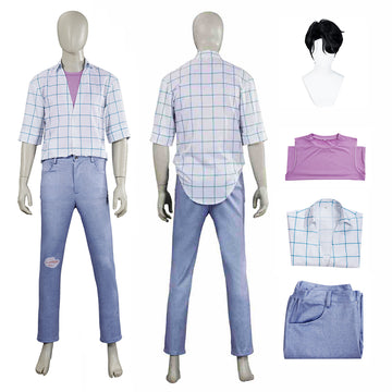 Kpop Demon Hunters Saja Boys Jinu Cosplay Costume With Wig Halloween Outfit Becostume